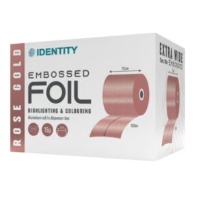 Identity Foil 100m x 12cm Embossed Rose Gold-0