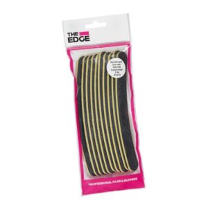 The Edge Curved Files Black 100/180 10 Pack-0